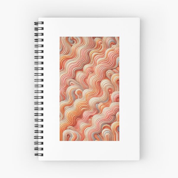 Item preview, Fluid Terracotta Waves: Abstract Organic Flow Art designed and sold by LDArtWork.