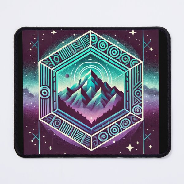 Item preview, Geometric Mountain Adventure" designed and sold by Globe-vibes.