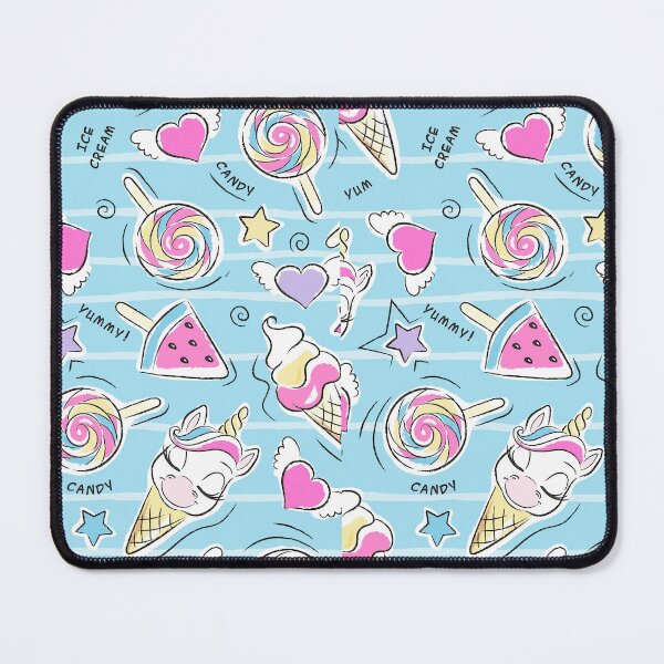 Item preview, Art Beautiful Turquoise Cute Unicorn Ice Cream designed and sold by Masonixem.