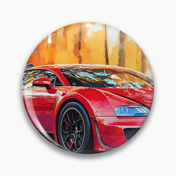 Item preview, Red & Black Bugatti Veyron – Striking Pop Art Wall Art designed and sold by AutoPopStudio.