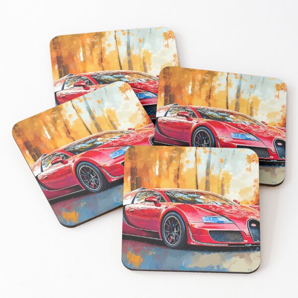 Item preview, Red & Black Bugatti Veyron – Striking Pop Art Wall Art designed and sold by AutoPopStudio.