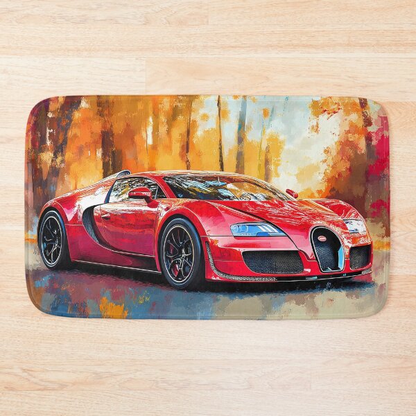 Item preview, Red & Black Bugatti Veyron – Striking Pop Art Wall Art designed and sold by AutoPopStudio.