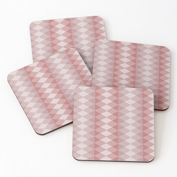Item preview, pink diamond with red grid on top repeat pattern, replete image, design for fabric printing	 designed and sold by pipikijung.