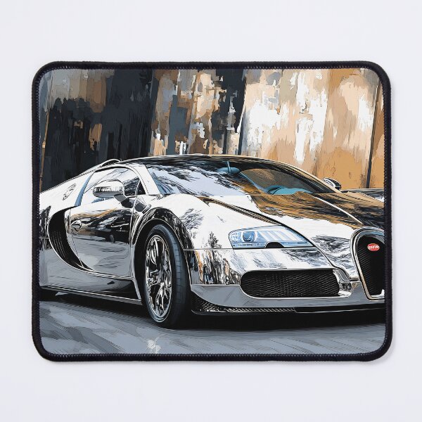 Item preview, Orion Silver & Gold Bugatti Veyron – Elegant Pop Art Wall Art IV designed and sold by AutoPopStudio.