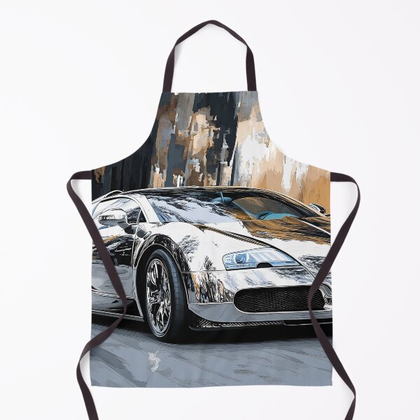 Item preview, Orion Silver & Gold Bugatti Veyron – Elegant Pop Art Wall Art IV designed and sold by AutoPopStudio.