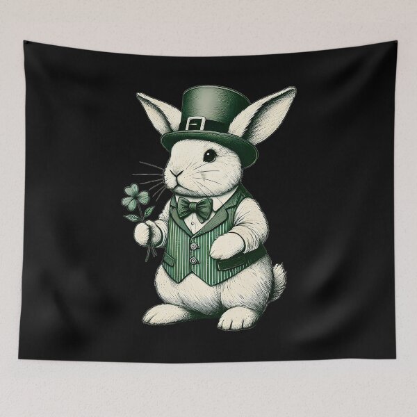 Item preview, Lucky Charm St. Patrick’s Day Bunny designed and sold by TSQ.