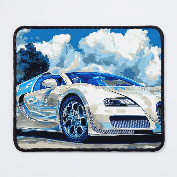 Item preview, Pop Art Painting – Bugatti Veyron 16.4 Grand Sport L’Or Blanc Edition designed and sold by AutoPopStudio.