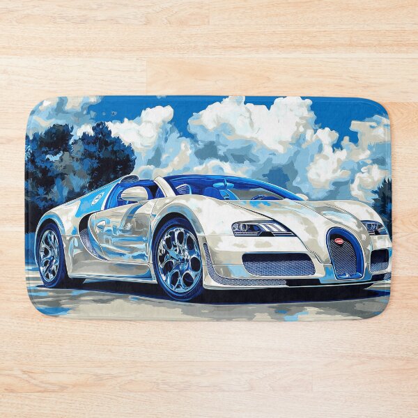 Item preview, Pop Art Painting – Bugatti Veyron 16.4 Grand Sport L’Or Blanc Edition designed and sold by AutoPopStudio.