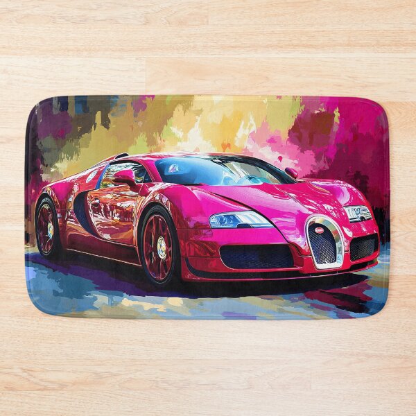 Item preview, Red Bugatti Veyron – Striking Pop Art Wall Art designed and sold by AutoPopStudio.