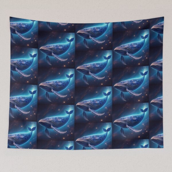 Item preview, Blue Whale in outer space designed and sold by artisticoping.