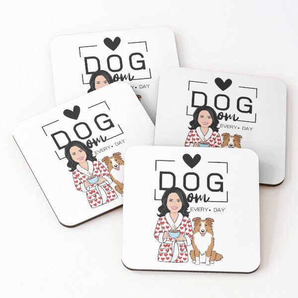 Item preview, Dog Mom All Day Every Day – Cozy Morning with a Rough Collie designed and sold by GoodyPaws.