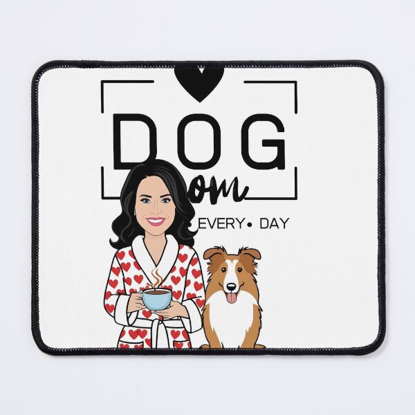 Item preview, Dog Mom All Day Every Day – Cozy Morning with a Rough Collie designed and sold by GoodyPaws.