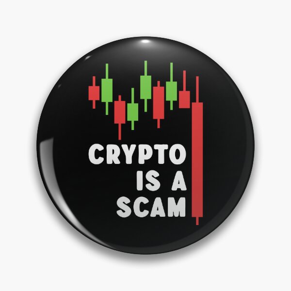 Item preview, Crypto is a Scam - Humor Design designed and sold by venomousvector.