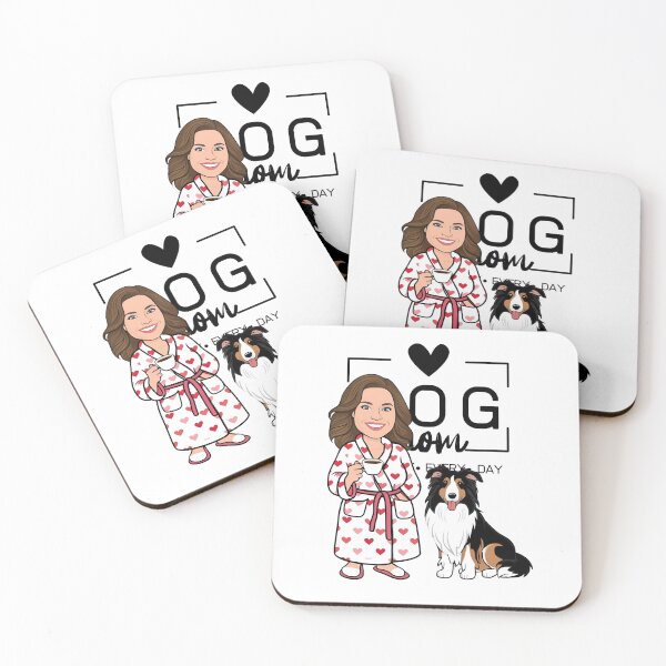 Item preview, Dog Mom All Day Every Day – Cozy Morning with a Rough Collie designed and sold by GoodyPaws.