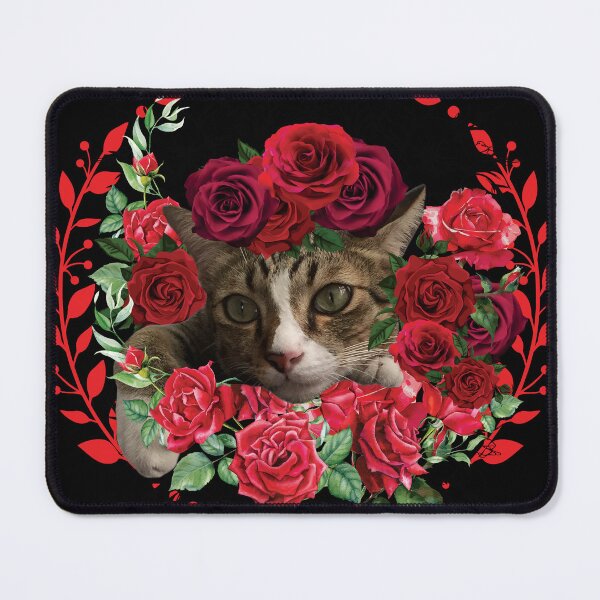 Item preview, Cats And Red Roses Valentine's Day designed and sold by HappyHavenStu.