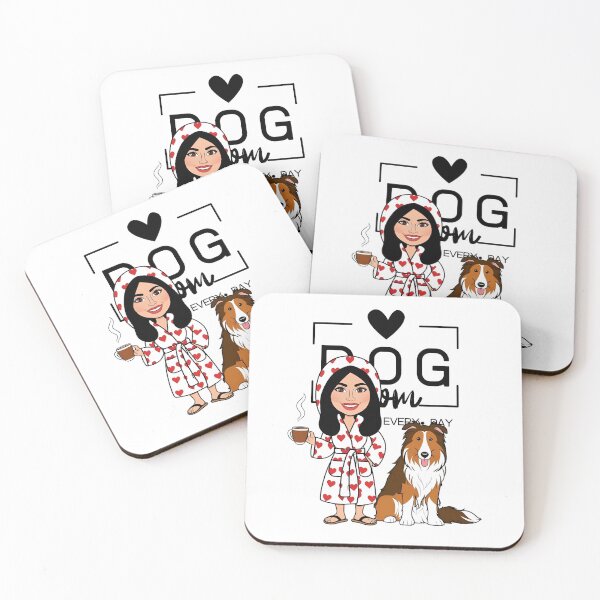 Item preview, Dog Mom All Day Every Day – Cozy Morning with a Rough Collie designed and sold by GoodyPaws.