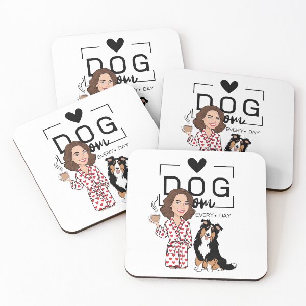 Item preview, Dog Mom All Day Every Day – Cozy Morning with a Rough Collie designed and sold by GoodyPaws.