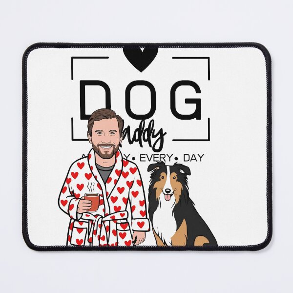 Item preview, Dog Dad All Day Every Day – Cozy Morning with a Rough Collie designed and sold by GoodyPaws.