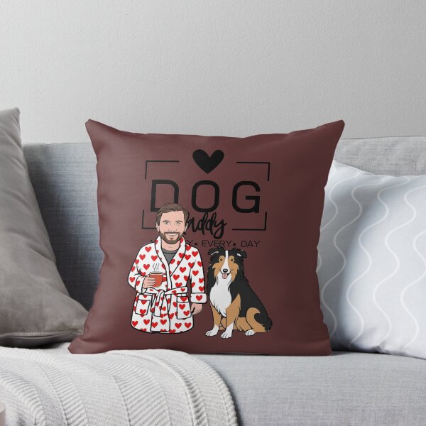 Item preview, Dog Dad All Day Every Day – Cozy Morning with a Rough Collie designed and sold by GoodyPaws.