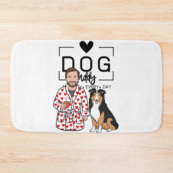 Item preview, Dog Dad All Day Every Day – Cozy Morning with a Rough Collie designed and sold by GoodyPaws.