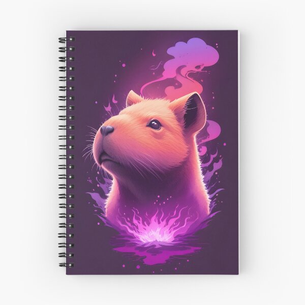 Item preview, Mystic Capybara Spirit - Neon Purple Dreams designed and sold by TopUpDesign.