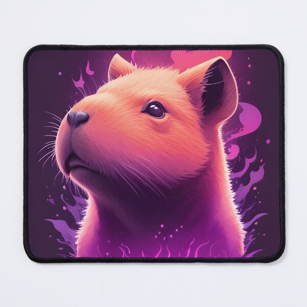 Item preview, Mystic Capybara Spirit - Neon Purple Dreams designed and sold by TopUpDesign.