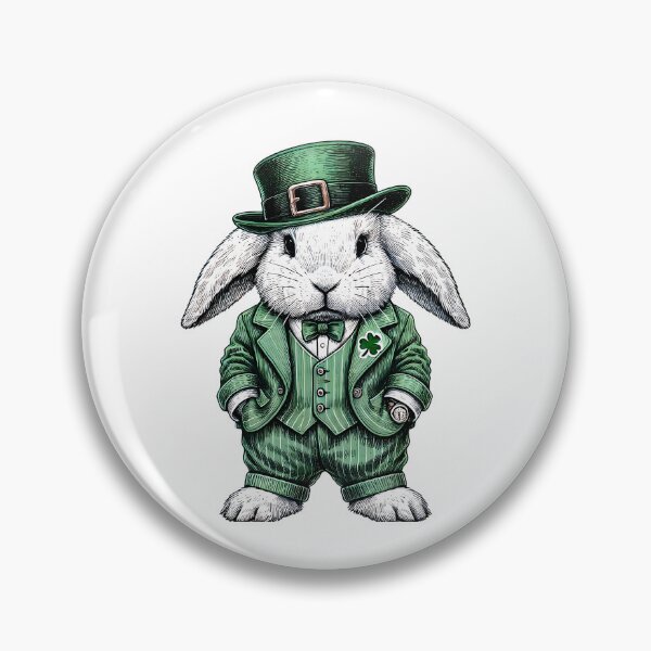 Item preview, Dapper St. Patrick’s Day Bunny designed and sold by TSQ.