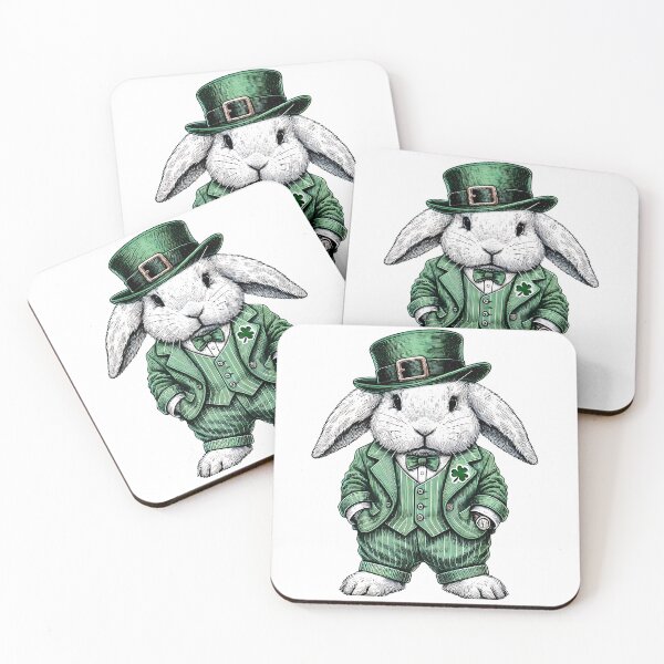 Item preview, Dapper St. Patrick’s Day Bunny designed and sold by TSQ.