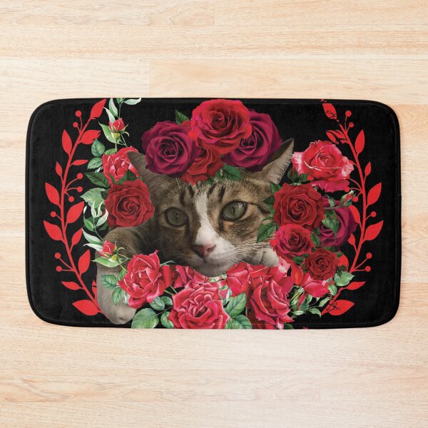 Item preview, Cats And Red Roses Valentine's Day designed and sold by HappyHavenStu.