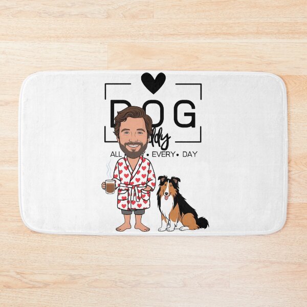 Item preview, Dog Dad All Day Every Day – Cozy Morning with a Rough Collie designed and sold by GoodyPaws.