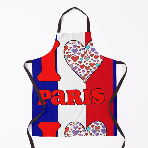 Artikelvorschau, Ich liebe Paris – Herzdesign mit französischer Flagge | Romantisches Paris-Reisesouvenir entworfen und verkauft von Michael van der Hoorn.