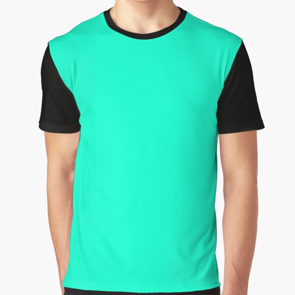 Vista previa del artículo con la obra «Azul verde turquesa color neón puro brillante», diseñado y vendido por fuzzyfox.