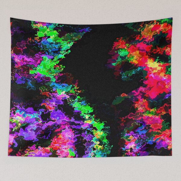 Item preview, Ilustración abstracta Manchas de tinta brillante multicolor. designed and sold by fishwithout.