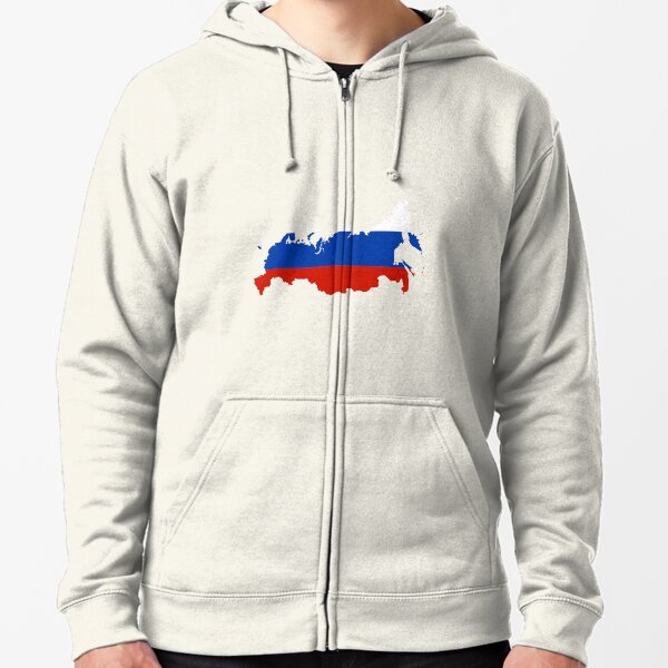 Russia Flag Map' Men's Hoodie