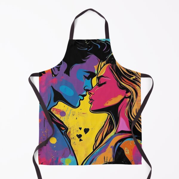 Item preview, Colorful and Vibrant Illustration of a Romantic Passionate Couple designed and sold by Vicky021.