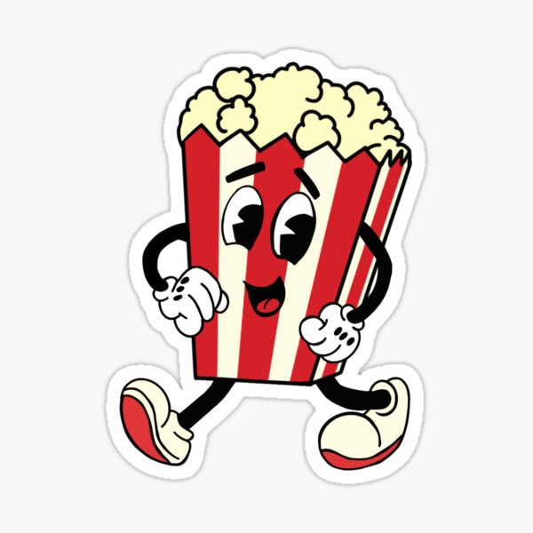 Happy popcorn Sticker