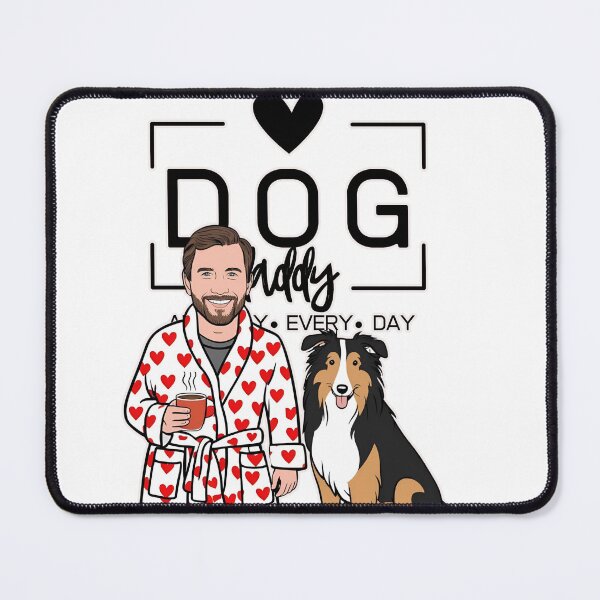 Item preview,  Dog Dad All Day Every Day – Cozy Morning with a Rough Collie designed and sold by GoodyPaws.
