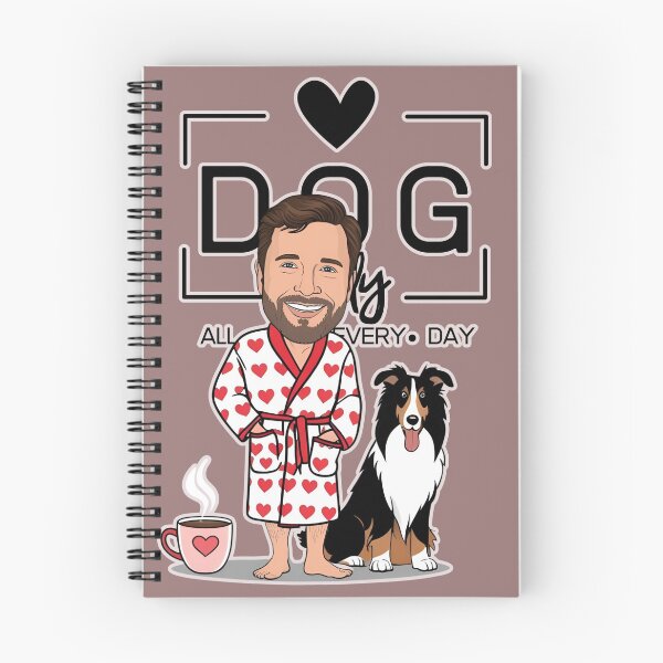 Item preview, Dog Dad All Day Every Day – Cozy Morning with a Rough Collie designed and sold by GoodyPaws.