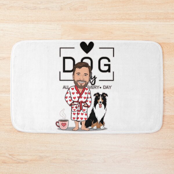 Item preview, Dog Dad All Day Every Day – Cozy Morning with a Rough Collie designed and sold by GoodyPaws.