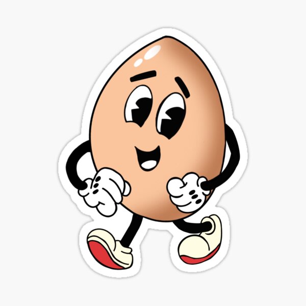 Happy Egg (shelled) Sticker