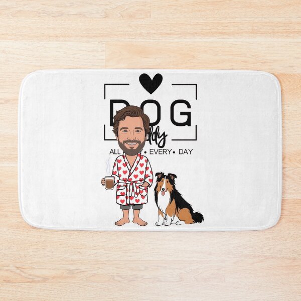 Item preview, Dog Dad All Day Every Day – Cozy Morning with a Rough Collie designed and sold by GoodyPaws.