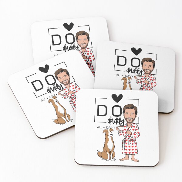 Item preview, Dog Dad All Day Every Day – Cozy Morning with a Smooth Collie designed and sold by GoodyPaws.