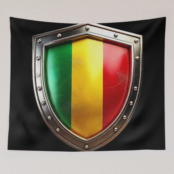 Item preview, Malian Shield of Strength – Pride and Heritage Emblem designed and sold by Highlandkings.