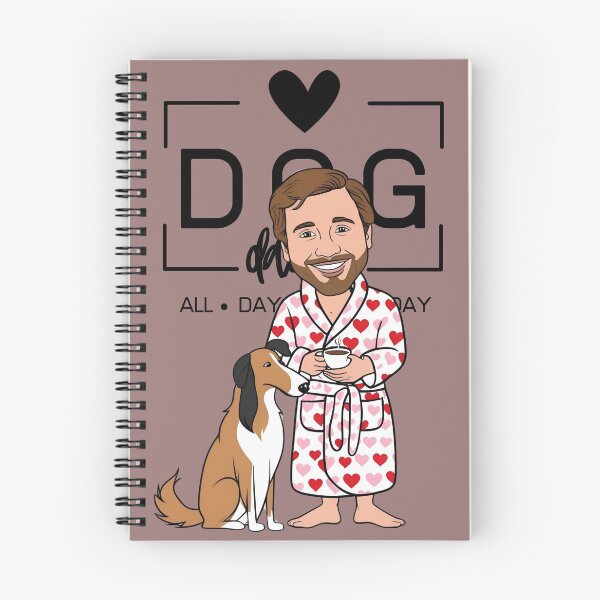 Item preview, Dog Dad All Day Every Day – Cozy Morning with a Smooth Collie designed and sold by GoodyPaws.