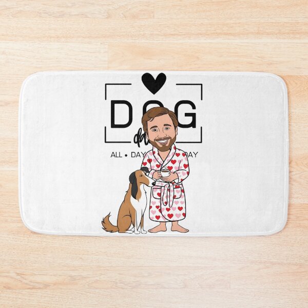 Item preview, Dog Dad All Day Every Day – Cozy Morning with a Smooth Collie designed and sold by GoodyPaws.