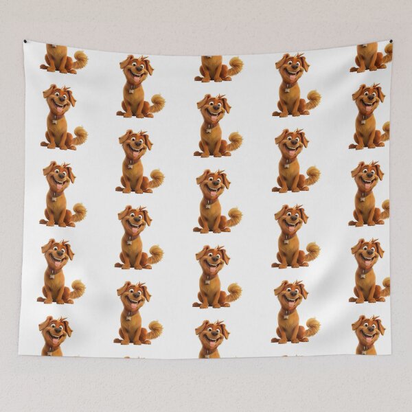 Item preview, Smiley dog (white background) designed and sold by Ningodino.