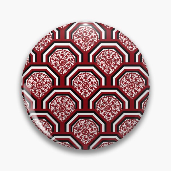 Item preview, Spiral Vine Pattern in Red and White Octagonal Frame designed and sold by Kittaya  Saemee.