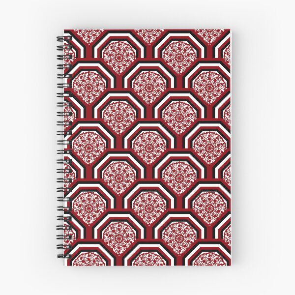 Item preview, Spiral Vine Pattern in Red and White Octagonal Frame designed and sold by Kittaya Saemee.