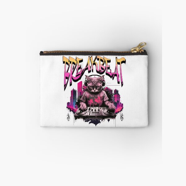 Item preview, BREAKBEAT  - Graffiti Kitty Dj (Pink/Black)  designed and sold by Discothreadz.