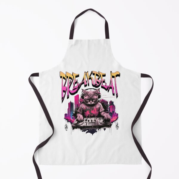 Item preview, BREAKBEAT  - Graffiti Kitty Dj (Pink/Black)  designed and sold by Discothreadz.